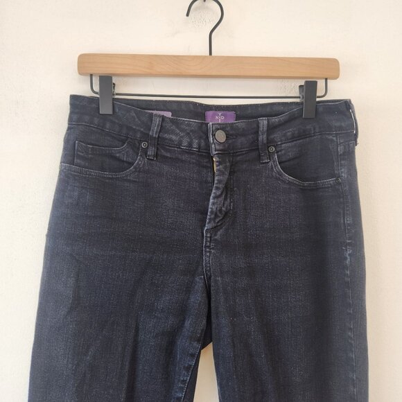 NYDJ Not Your Daughter's Jeans Billie Mini Bootcut Black Stretch Jeans Women's 4 - Picture 3 of 7